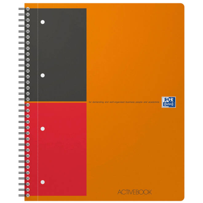 Spiraalblok Oxford International Activebook A4+ lijn