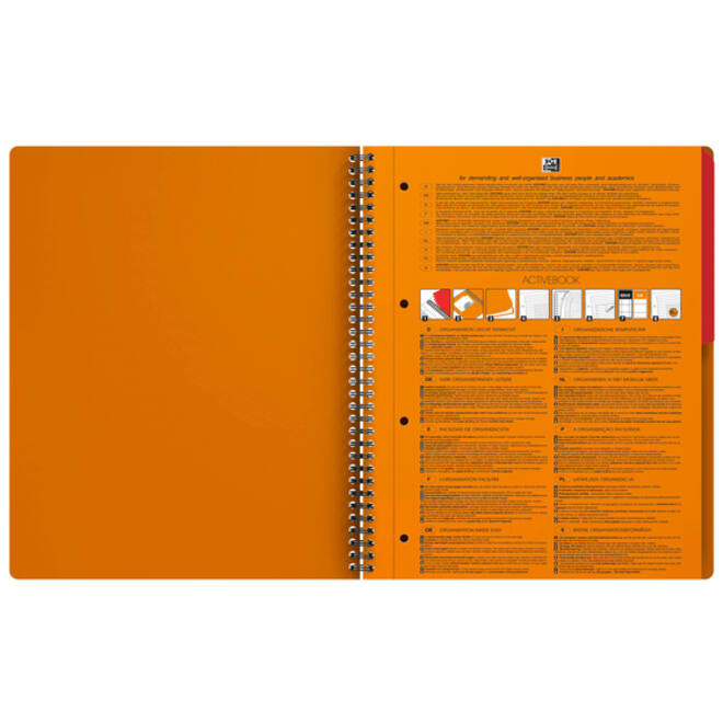 Spiraalblok Oxford International Activebook A4+ lijn
