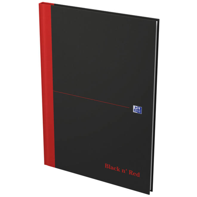 Notitieboek Oxford Black n' Red A4 96vel lijn