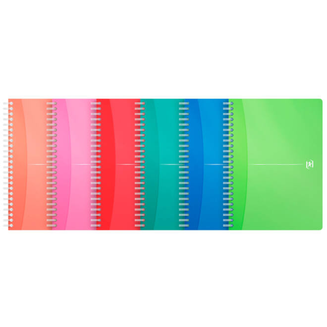 Spiraalblok Oxford MyColours A5 lijn 90vel assorti