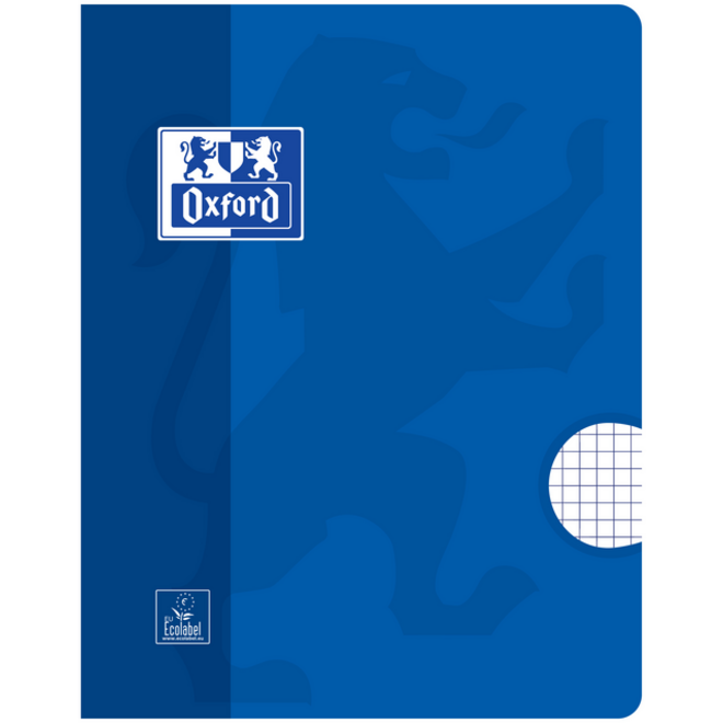 Schrift Oxford School A5 ruit 5x5mm 72 pagina's 80gr assorti