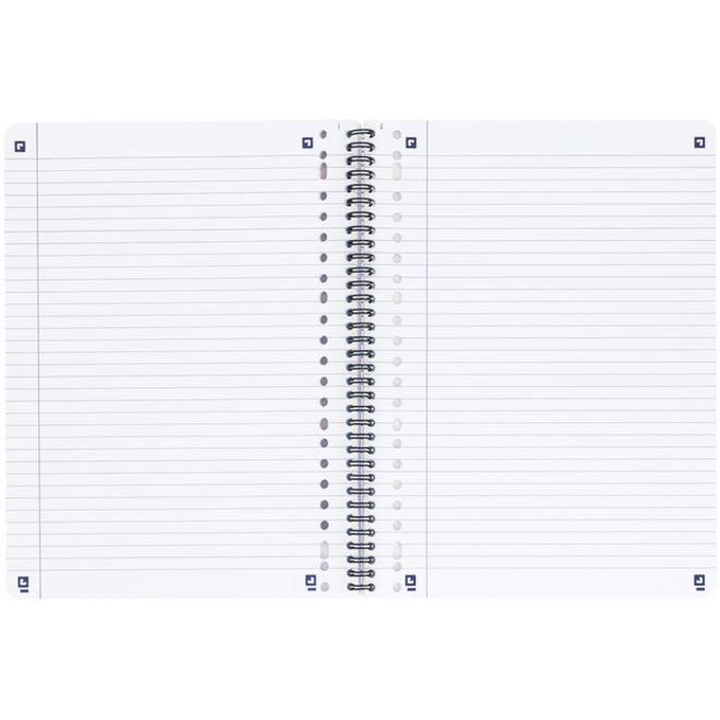 Collegeblok Oxford School A4+ lijn 23-gaats 160 pagina's 80gr assorti