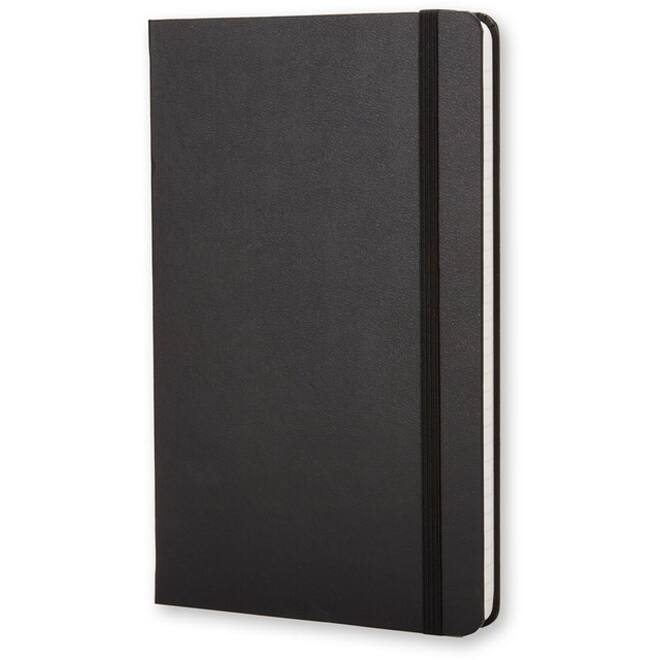 Notitieboek Moleskine large 130x210mm lijn hard cover zwart