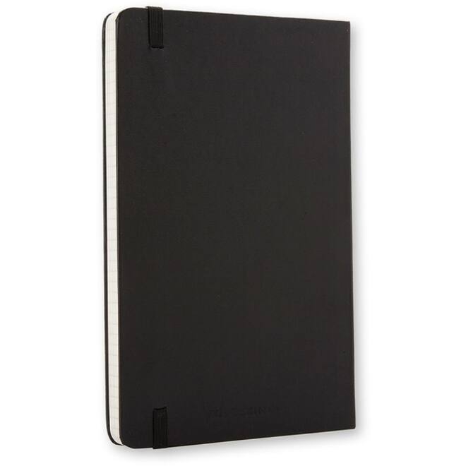 Notitieboek Moleskine large 130x210mm ruit 5x5 hard cover zwart