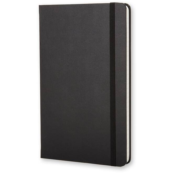 Notitieboek Moleskine pocket 90x140mm lijn hard cover zwart