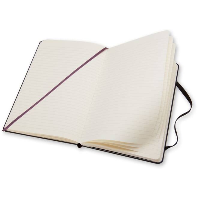 Notitieboek Moleskine pocket 90x140mm lijn hard cover zwart
