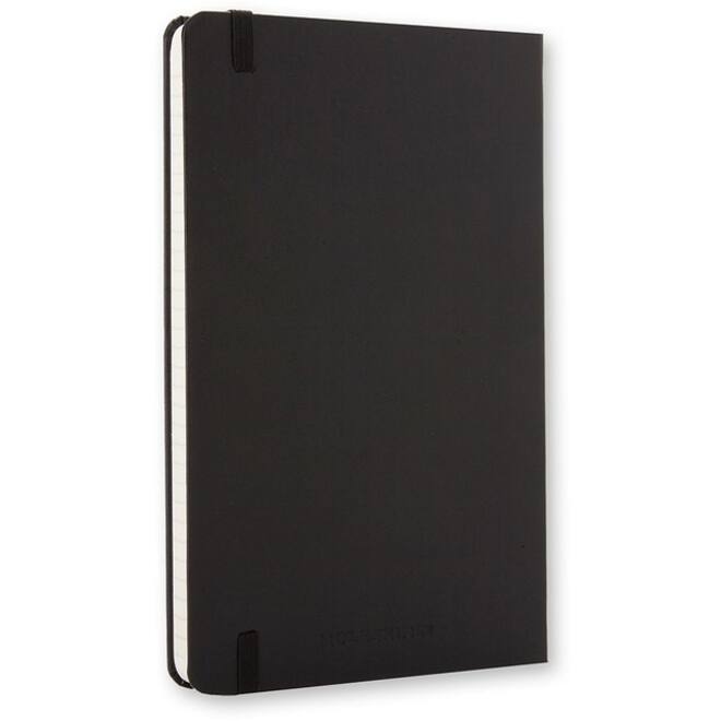 Notitieboek Moleskine pocket 90x140mm lijn hard cover zwart