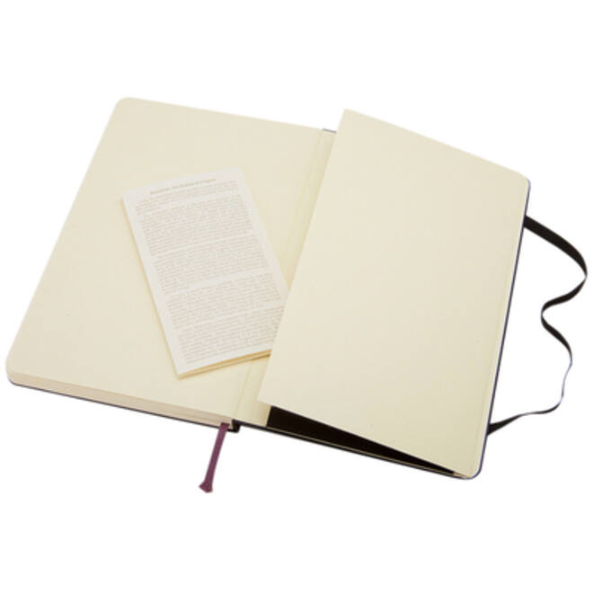 Notitieboek Moleskine pocket 90x140mm blanco hard cover zwart