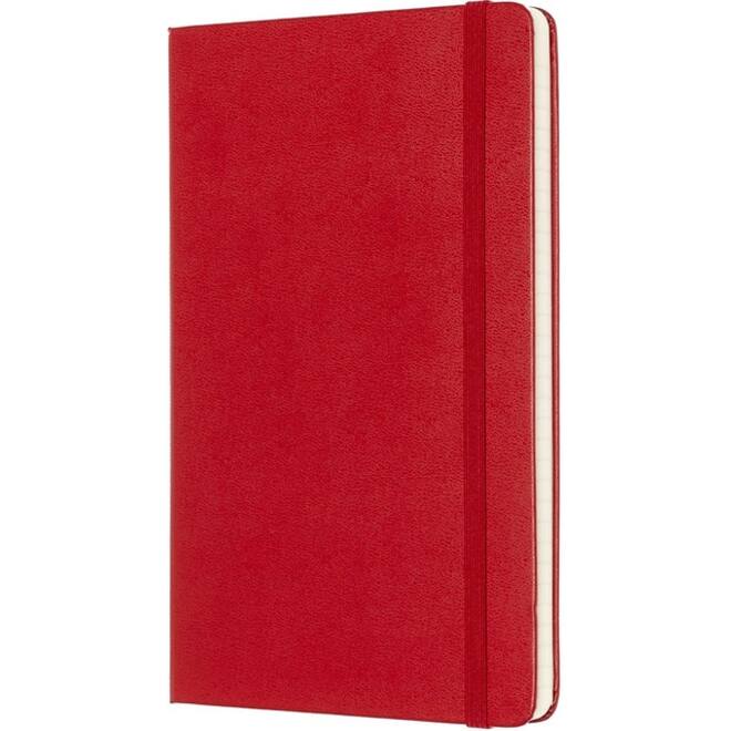 Notitieboek Moleskine large 130x210mm lijn hard cover rood
