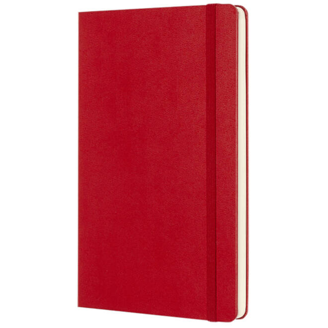 Notitieboek Moleskine large 130x210mm blanco hard cover rood