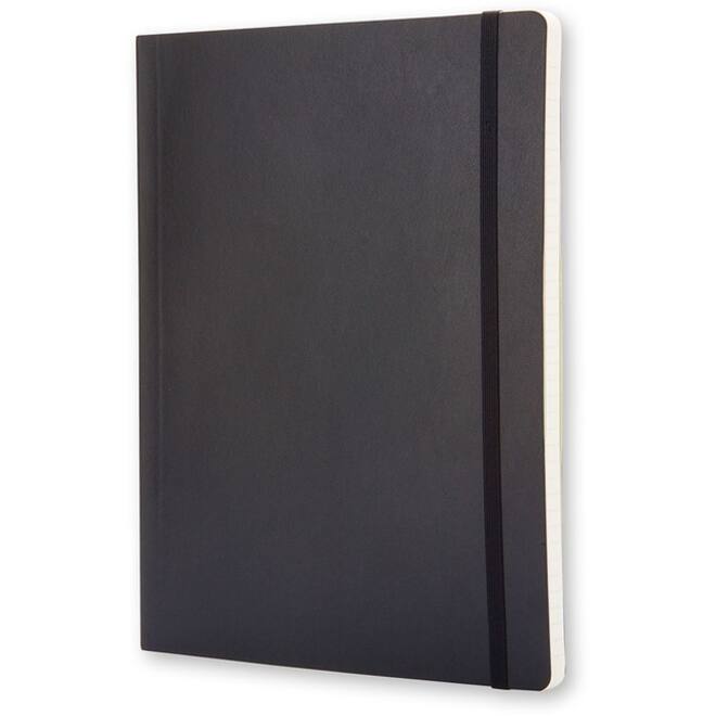Notitieboek Moleskine XL 190x250mm lijn soft cover zwart