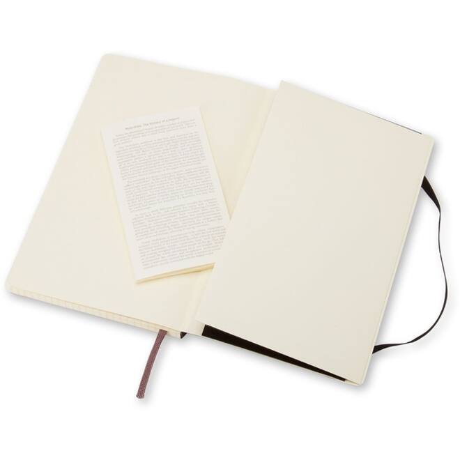 Notitieboek Moleskine XL 190x250mm lijn soft cover zwart