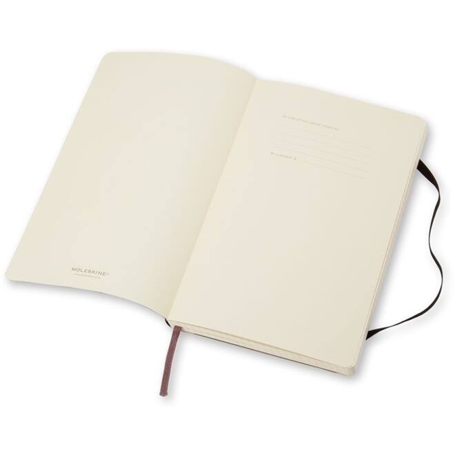 Notitieboek Moleskine XL 190x250mm lijn soft cover zwart