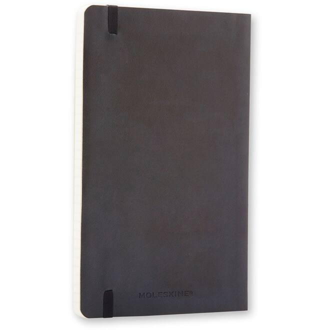 Notitieboek Moleskine large 130x210mm lijn soft cover zwart