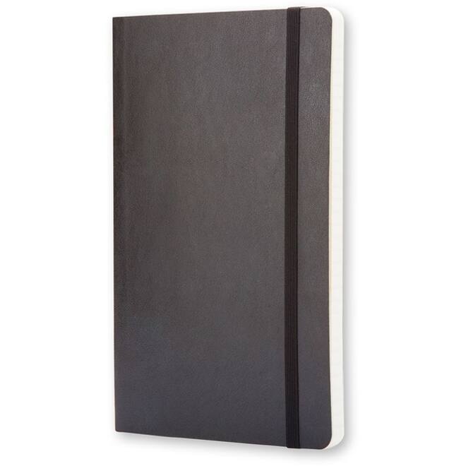 Notitieboek Moleskine pocket 90x140mm lijn soft cover zwart