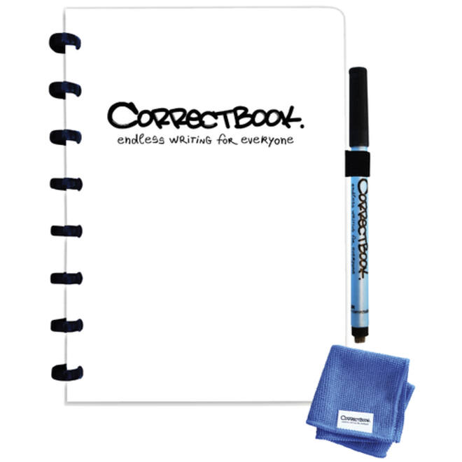 Notitieboek Correctbook A5 blanco 40blz inspirational white