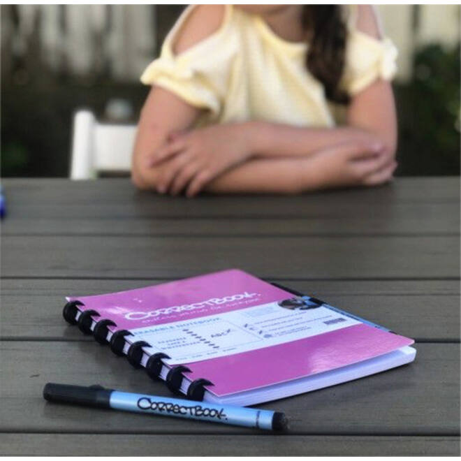 Notitieboek Correctbook A5 lijn 40blz blossom pink