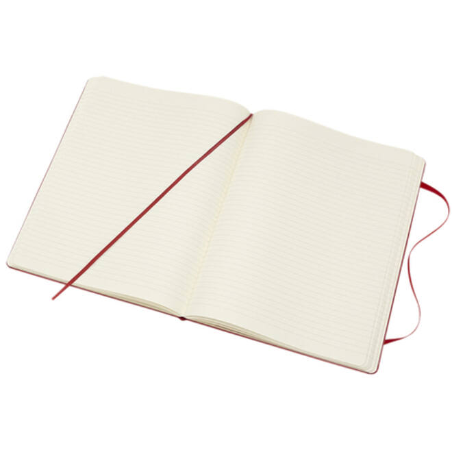 Notitieboek Moleskine XL 190x250mm lijn hard cover scarlet red