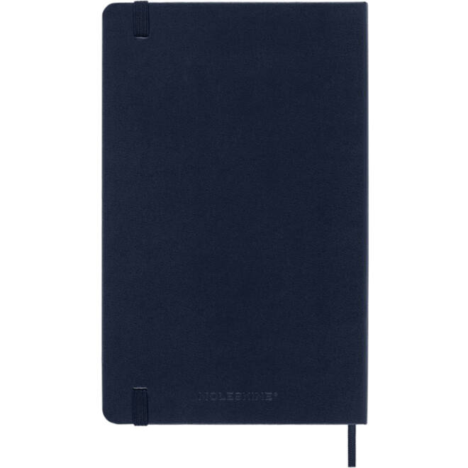 Notitieboek Moleskine large 130x210mm blanco hard cover sapphire blue