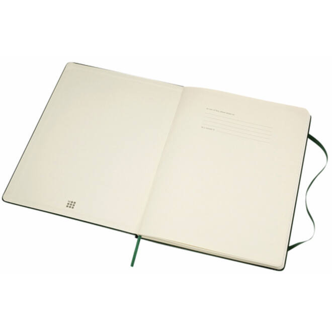 Notitieboek Moleskine XL 190x250mm lijn hard cover myrtle green