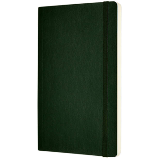 Notitieboek Moleskine large 130x210mm blanco soft cover myrtle green