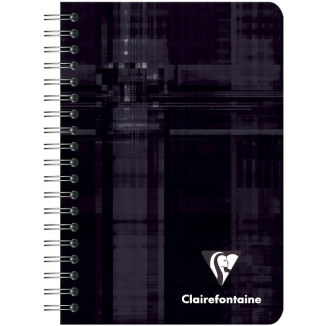 Notitieboek Clairefontaine 95x140mm spiraal lijn assorti