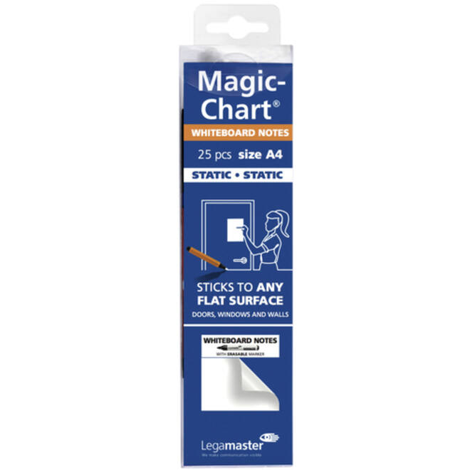 Magic-chart notes Legamaster whiteboard 20x30cm wit