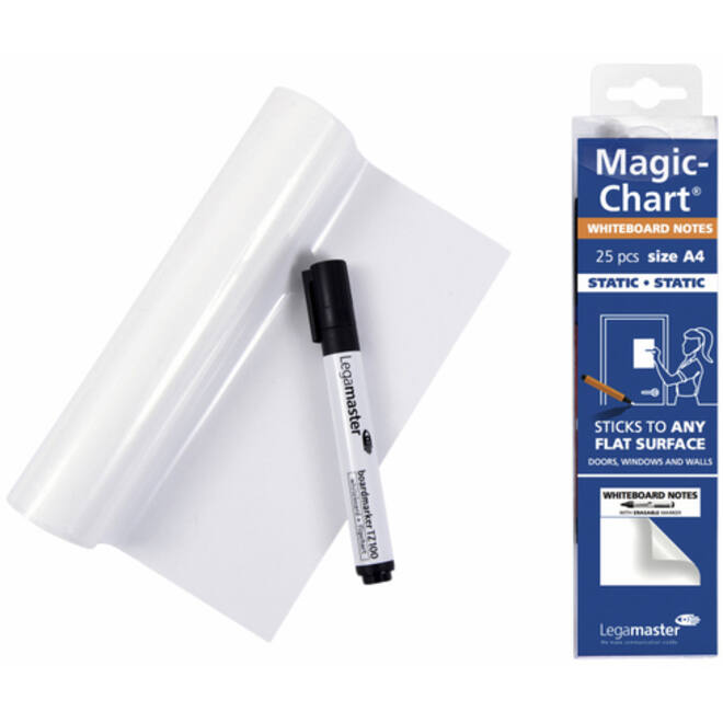 Magic-chart notes Legamaster whiteboard 20x30cm wit