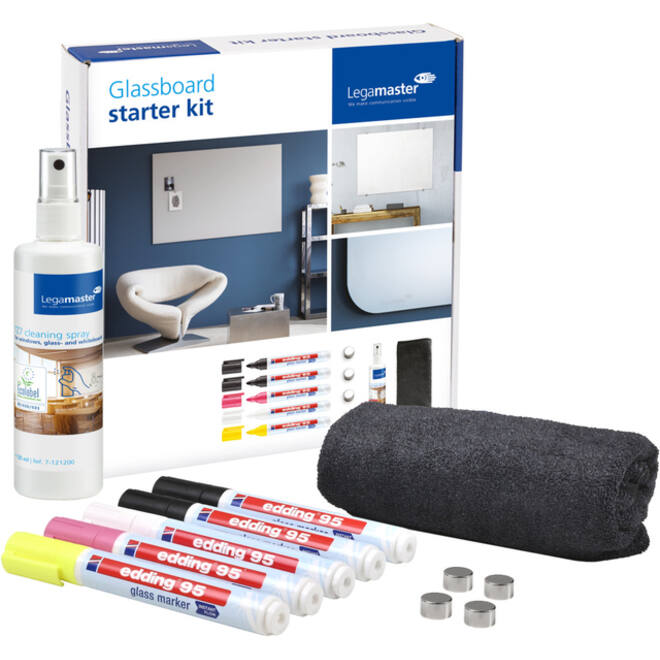 Glasbord Legamaster starterkit
