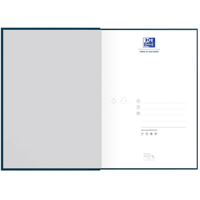 Notitieboek Oxford Office Essentials A5 96vel lijn blauw