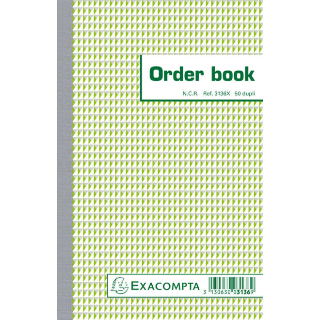 Orderboek Exacompta 210x135mm 50x2vel