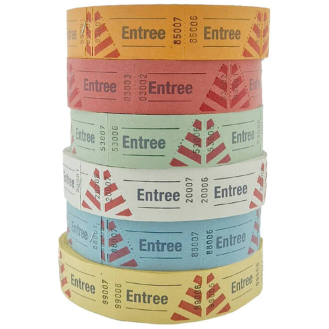 Entreebewijs Combicraft nummering 1-1000 blauw