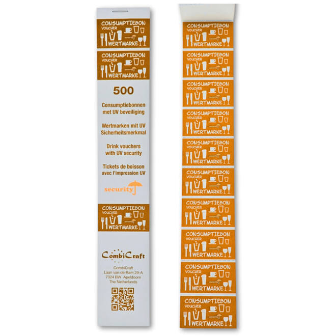 Consumptiebon Combicraft UV beveiliging 500 stuks oranje