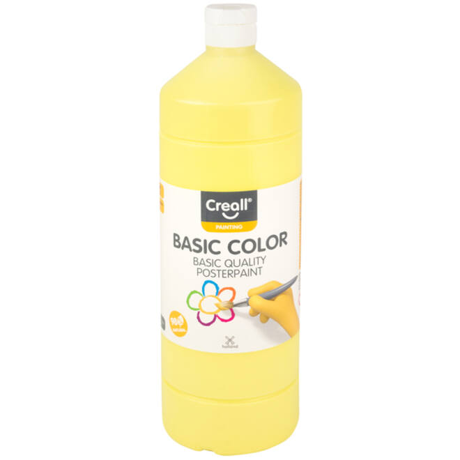 Plakkaatverf Creall basic lichtgeel 1000ml
