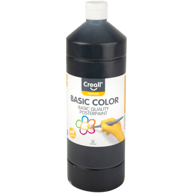 Plakkaatverf Creall basic zwart 1000ml