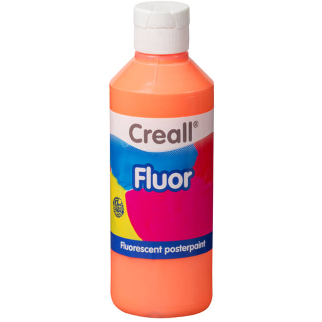 Plakkaatverf Creall fluor oranje 250ml