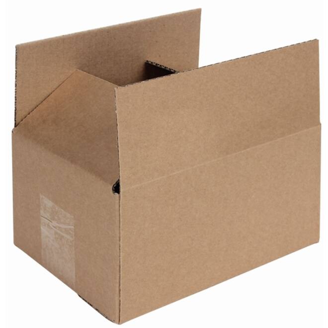 Verzenddoos IEZZY 200x150x100mm enkelgolf bruin