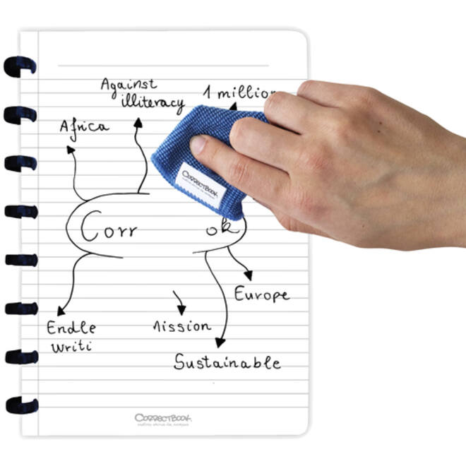 Notitieboek Correctbook A5 lijn 40blz earthy blue