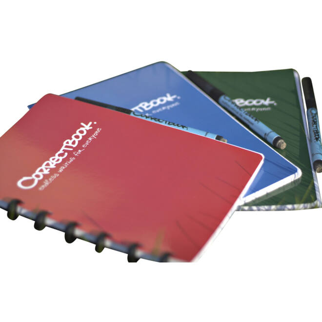 Notitieboek Correctbook A5 lijn 40blz horizon red