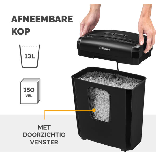 Papiervernietiger Fellowes Powershred 6M snippers 4x12mm
