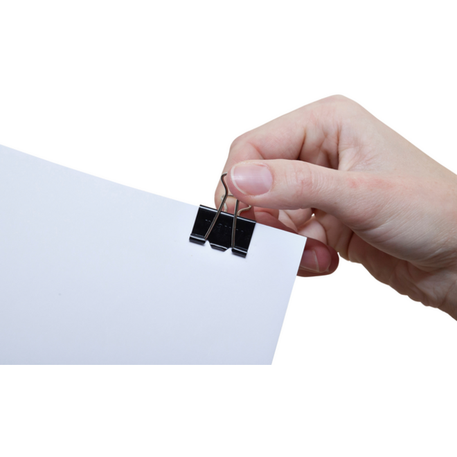 Papierklem MAUL 215 foldback 32mm capaciteit 13mm zwart