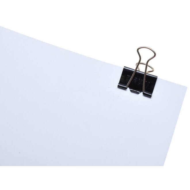 Papierklem MAUL 215 foldback 25mm capaciteit 9mm zwart