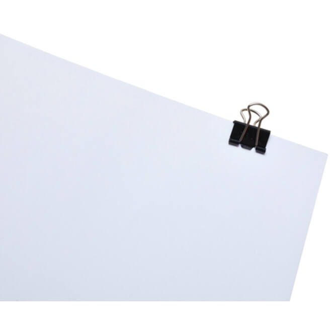 Papierklem MAUL 215 foldback 16mm capaciteit 5mm zwart 12 stuks