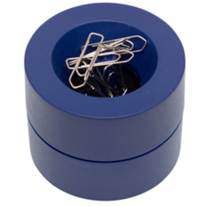 Papercliphouder MAUL Pro Ø73mmx60mm blauw