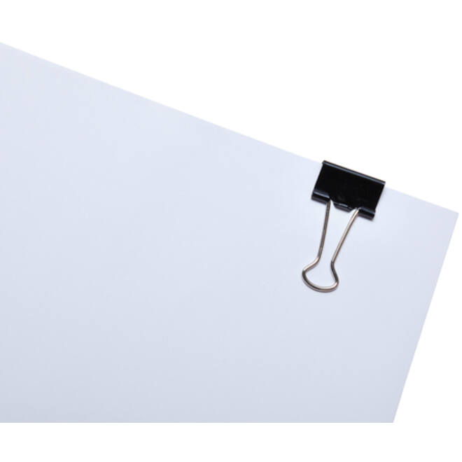 Papierklem MAUL 215 foldback 19mm capaciteit 7mm zwart