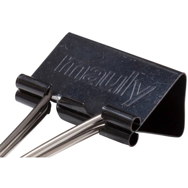 Papierklem MAUL 215 foldback 32mm capaciteit 13mm zwart