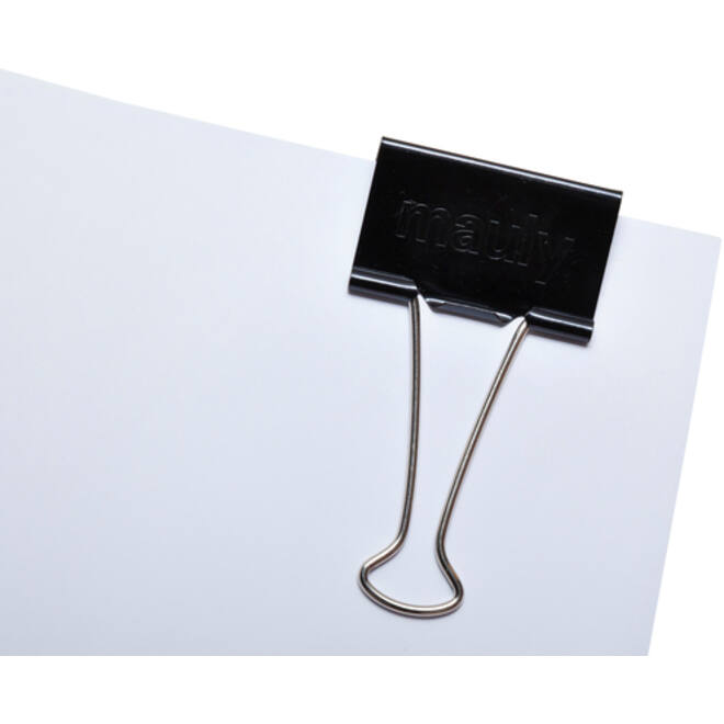 Papierklem MAUL 215 foldback 51mm capaciteit 25mm zwart