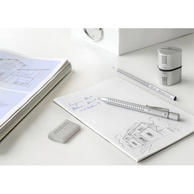 Puntenslijper Faber-Castell 2001 trio grip zilver