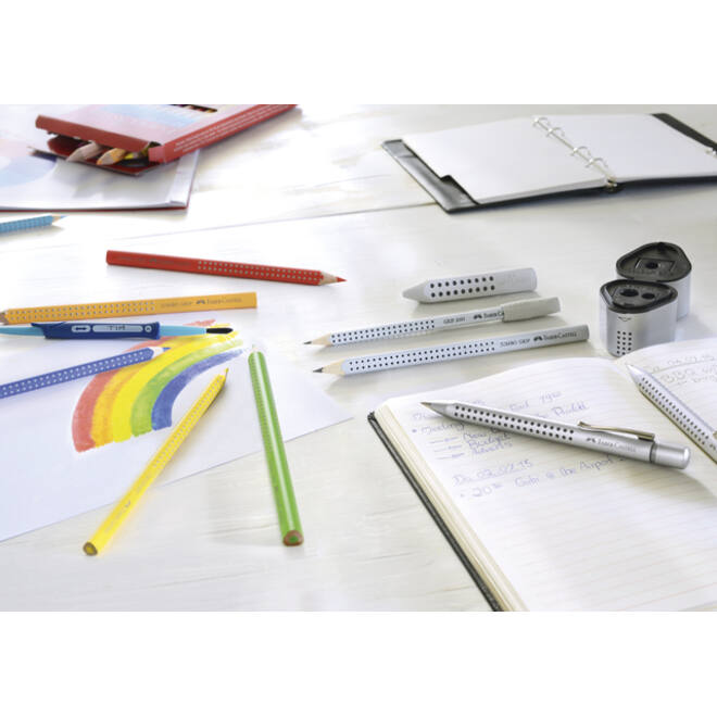 Puntenslijper Faber-Castell 2001 trio grip zilver