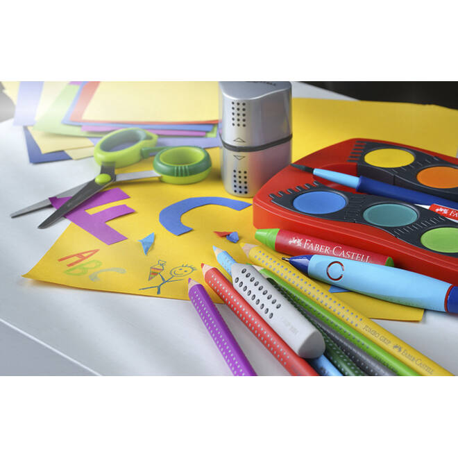 Puntenslijper Faber-Castell 2001 trio grip zilver
